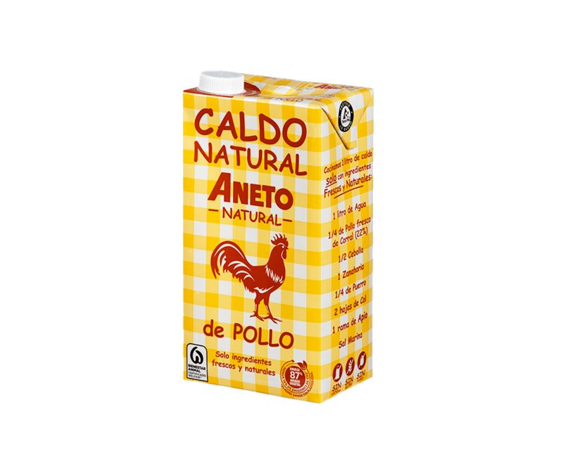 Caldo de Pollo, tetrapak 1 L.