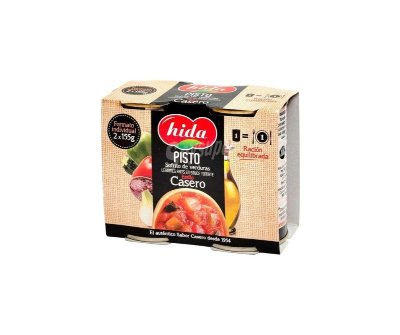 "Pisto", Vegetales Fritos en Salsa de Tomate, 2 latas, 155 g.