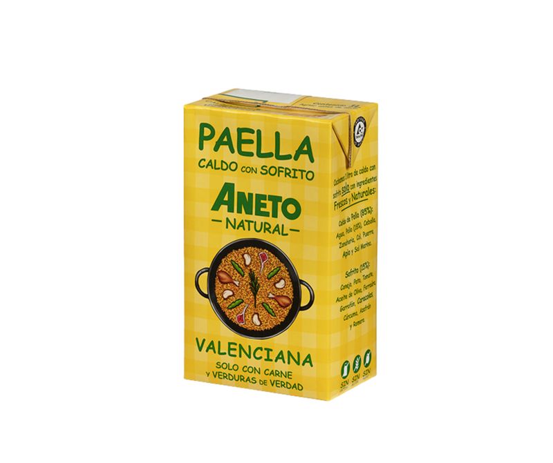 Caldo para Paella Valenciana, tetrapak 1 L.