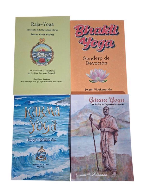 Libro: Raja Yoga, Bhakti Yoga, Karma Yoga y Gñana Yoga.  Los 4 senderos del Yoga.