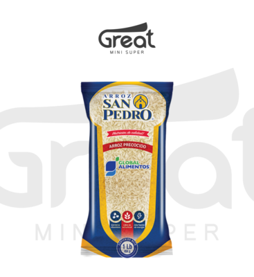 Arroz precocido San Pedro 1lb.