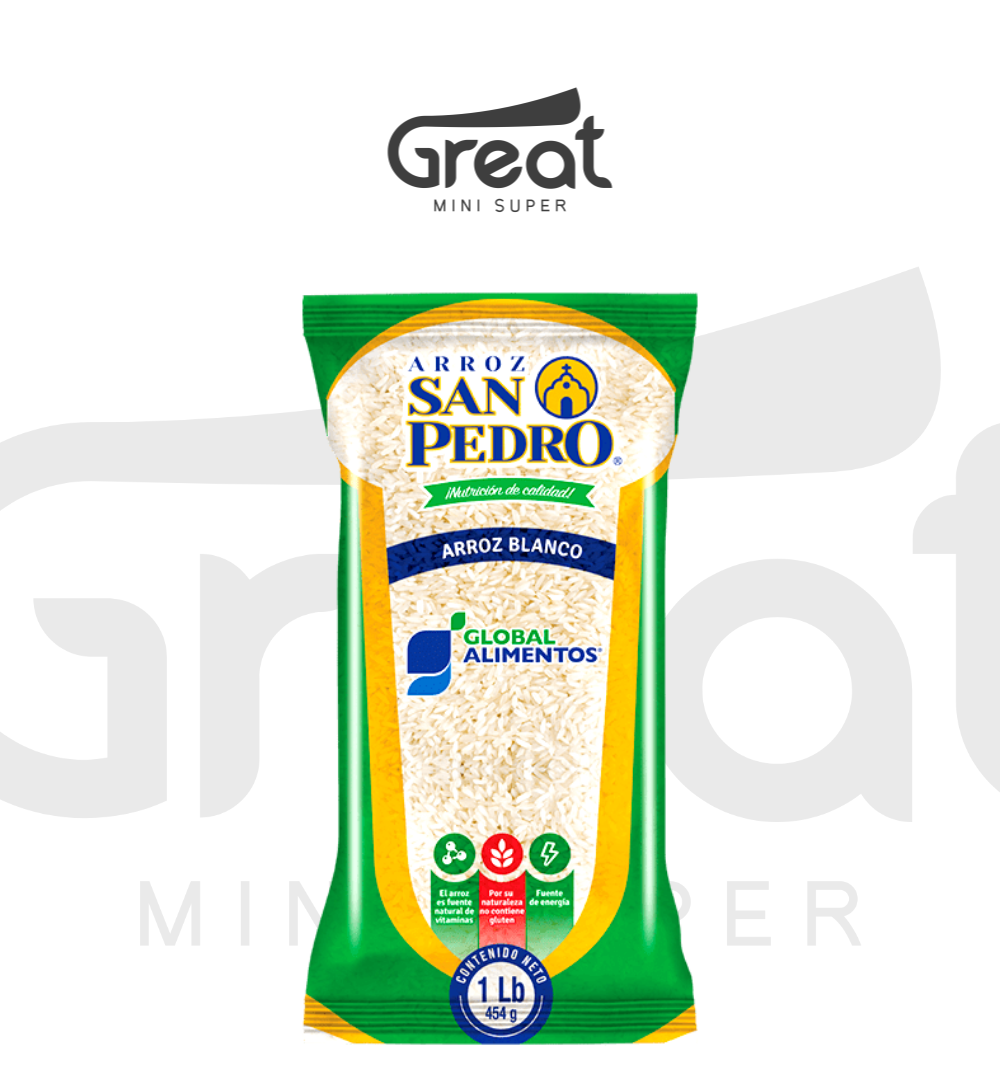 Arroz blanco San Pedro 1lb