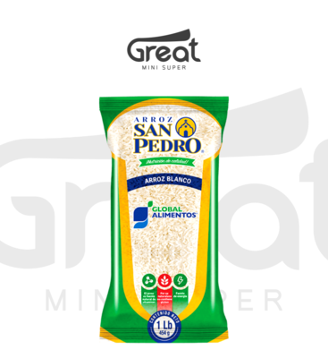 Arroz blanco San Pedro 1lb