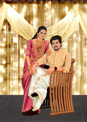 Caricature Wedding E-Invite
