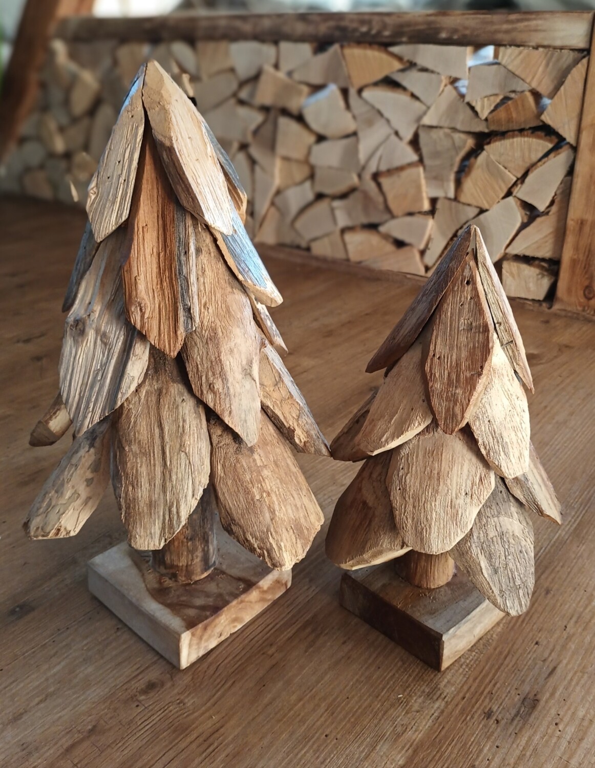 Holz Weihnachtsbaum 30, 40cm oder als Set