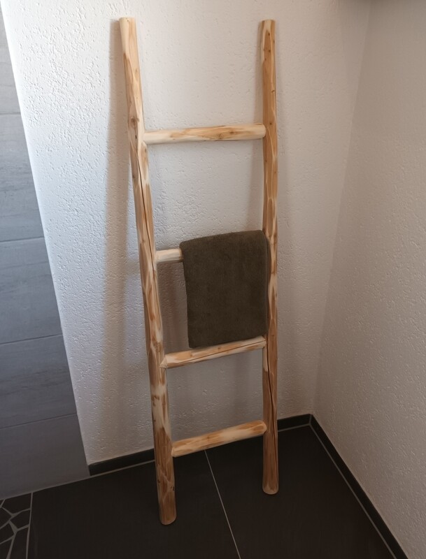 Holzleiter 4 Sprossen 140cm