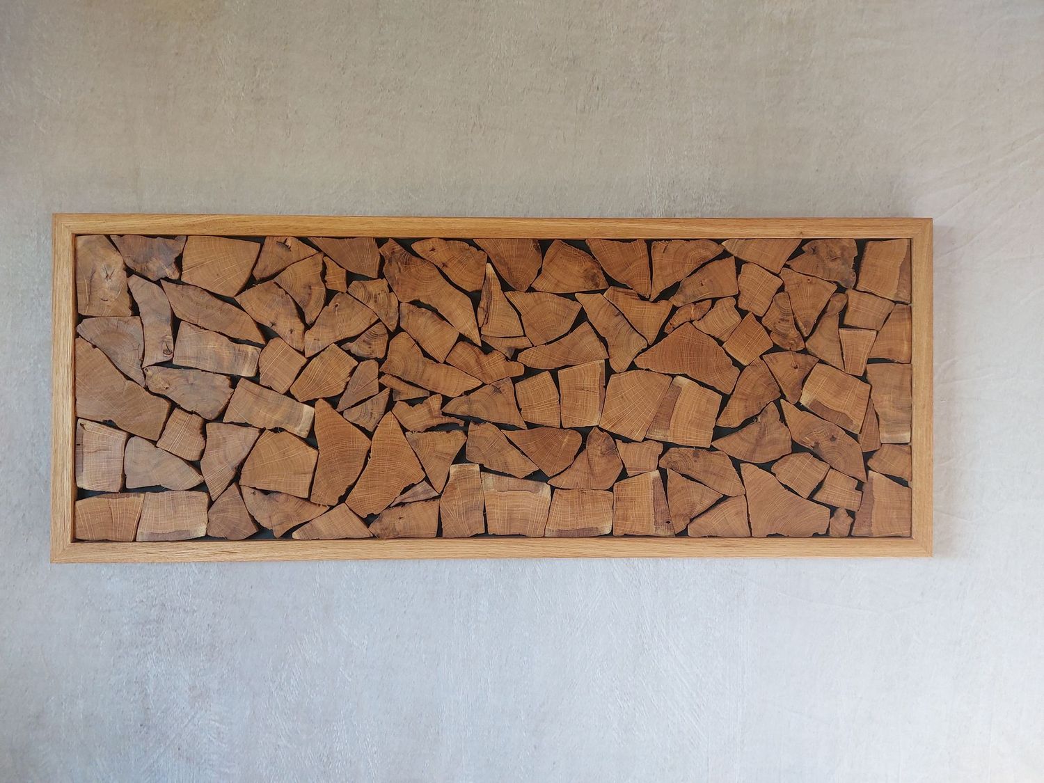 Wandbild "Holzstapel Eiche "