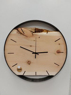 Wanduhr 6 Zirbe 45cm Wanduhr 6 Zirbe 45cm