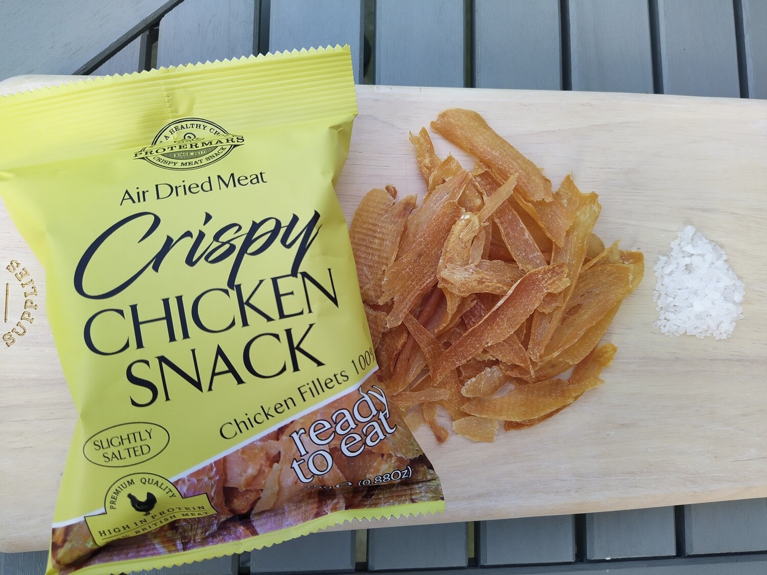 Crispy Chicken Snack - 100% Chicken Fillet , 85% Protein - 6 bags x 25g - Keto Friendly,Low carb
