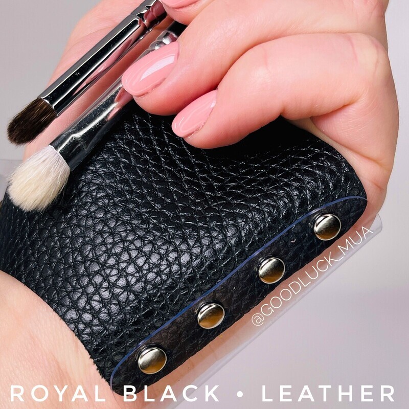 MUA Arbeitshilfe Handschuh  " Royal Black "  LEATHER