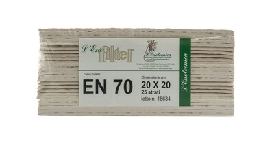 L'ENOFILTER STRATI FILTRANTI EN70 20x20 (Conf. 25 Strati)