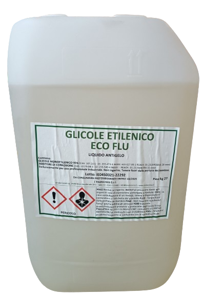 GLICOLE ETILENICO ANTIFREEZE tanica 27 kg