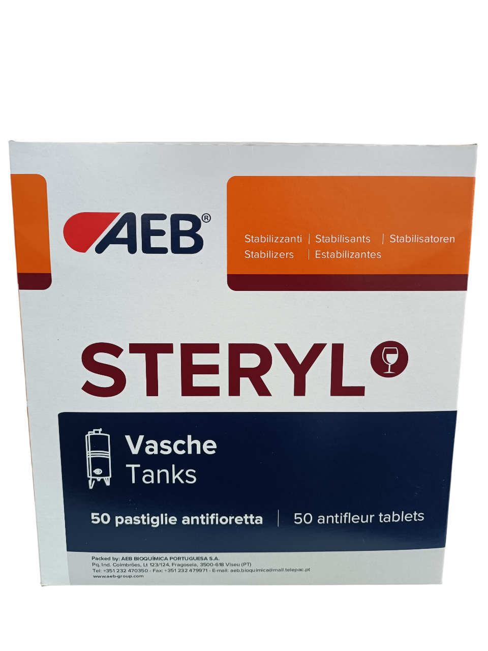 PASTIGLIE ANTIFIORETTA PER VASCHE STERYL (scatola da 50 buste da 1 pastiglia cadauna)