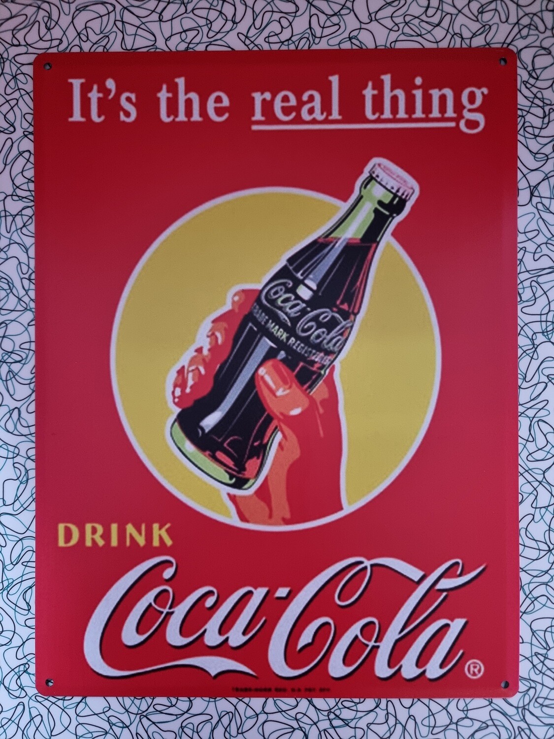 Plaque Coca-Cola Real Time