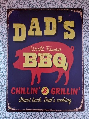 Plaque Dad's BBQ