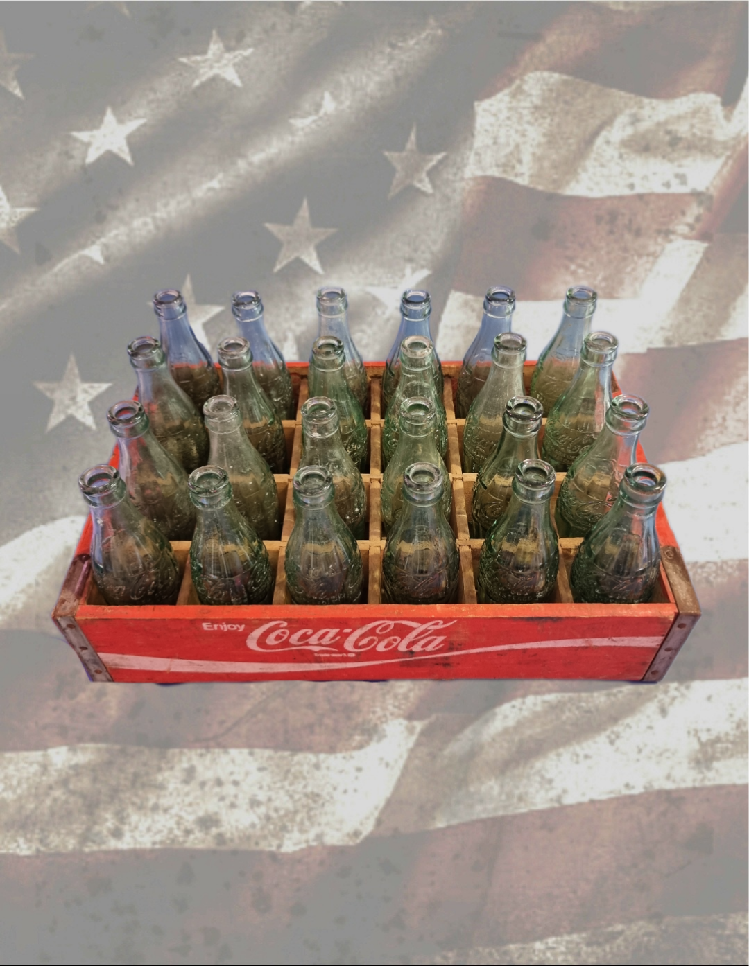 Caisse bouteilles Coca-Cola