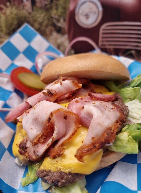 Cheseburger au lard