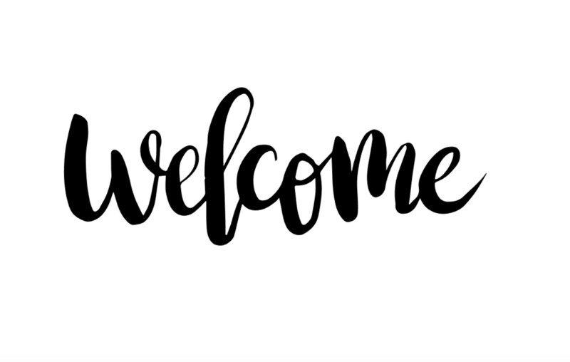 welcome Aufkleber