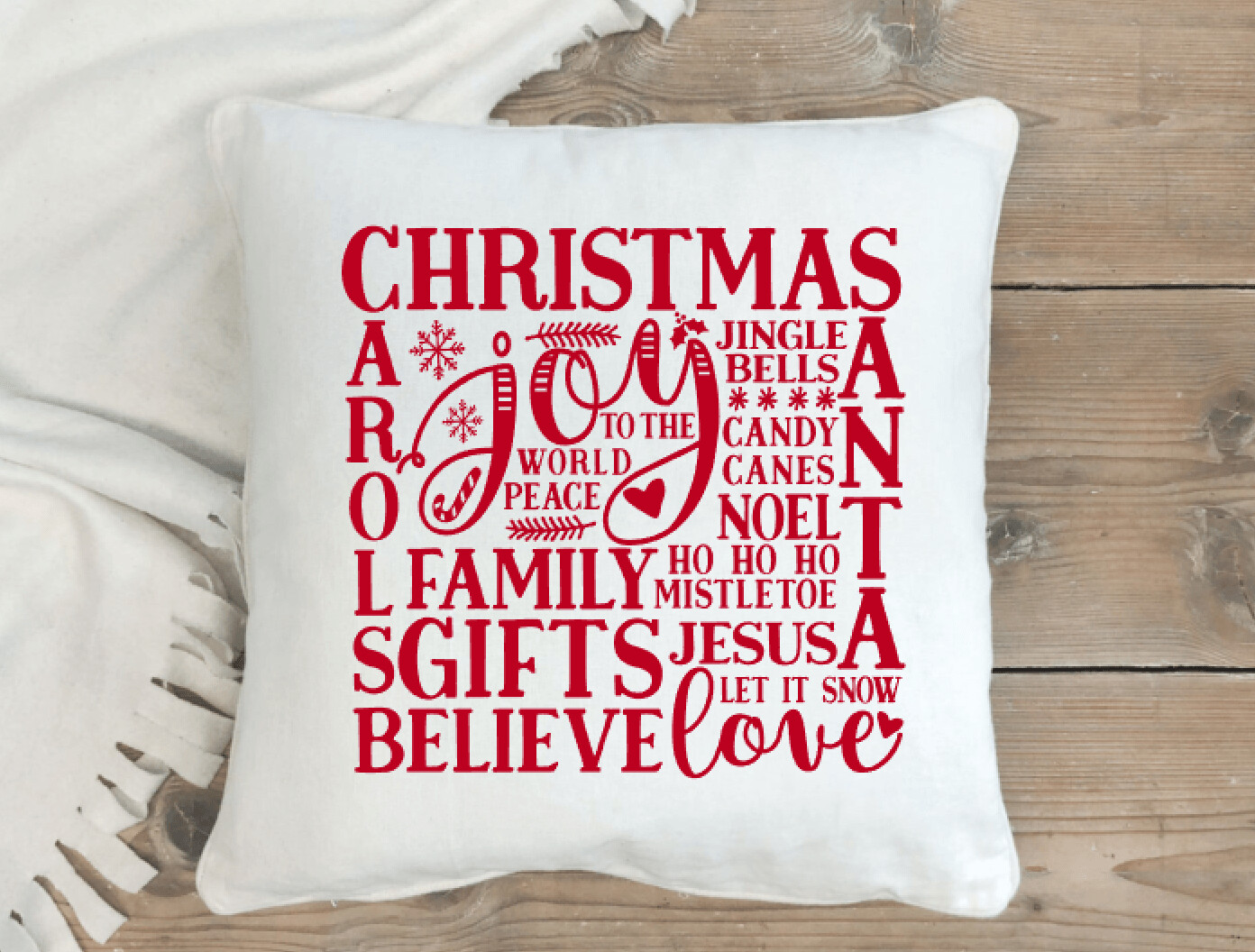 Kissenhülle / Print  "Christmas Square"