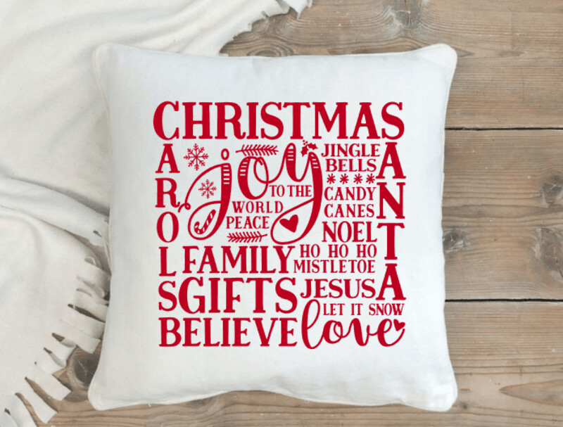 Kissenhülle / Print  "Christmas Square"
