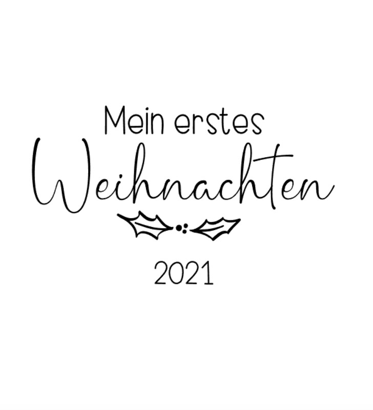 "Mein erstes Weihnachten" Aufkleber