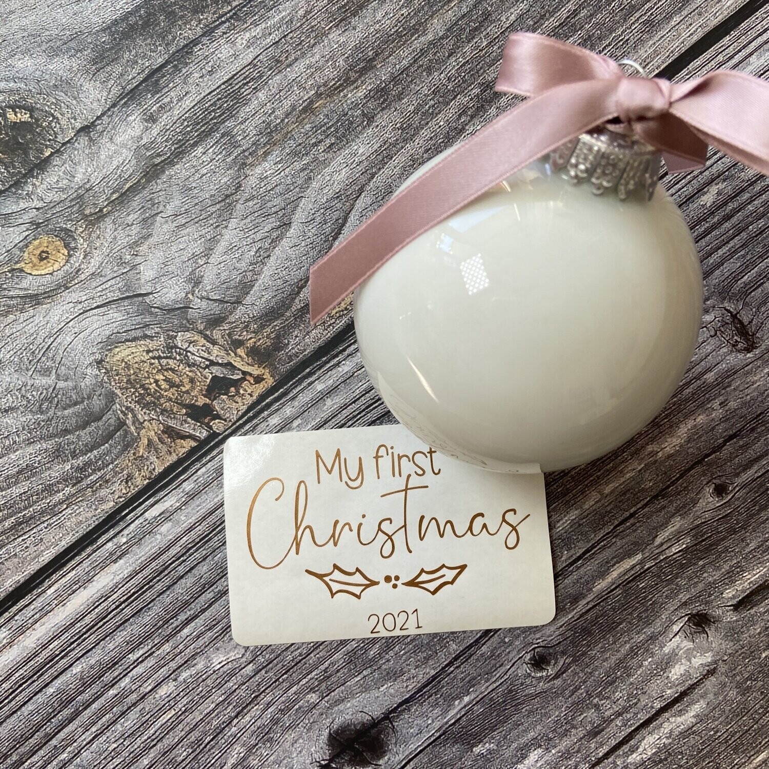 "My first Christmas" Aufkleber