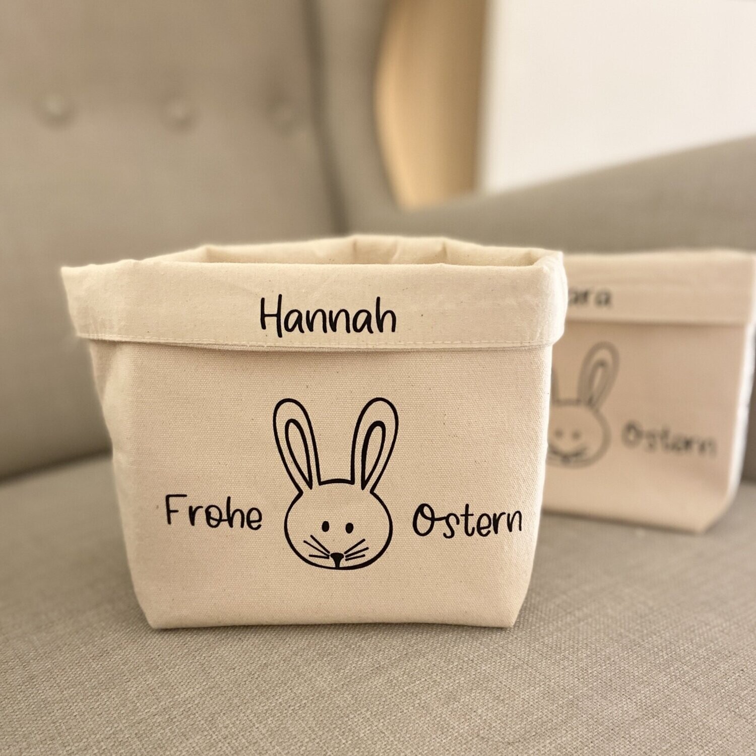 Osterkörbchen "Hase" mit/ohne Vorname