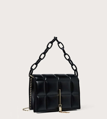 Tassel Decor Satchel Bag