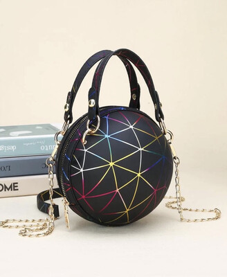 Geometric Pattern Satchel Bag
