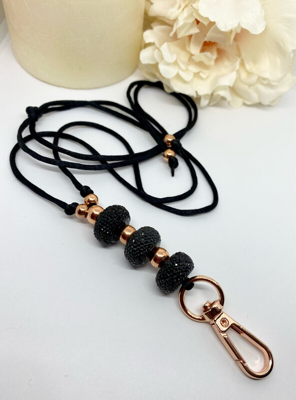 Beaded Chinese Silk Cord Lanyard