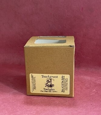 Tea Lights, Unscented Plant Wax - box of 16