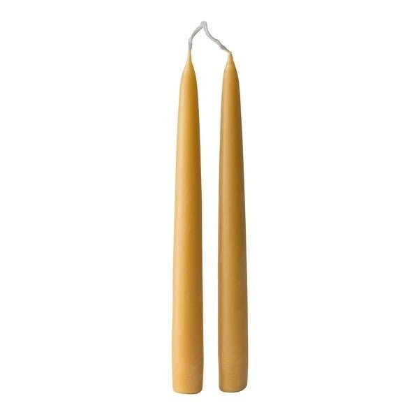 African Beeswax:  Pair of  18" Dinner Candles