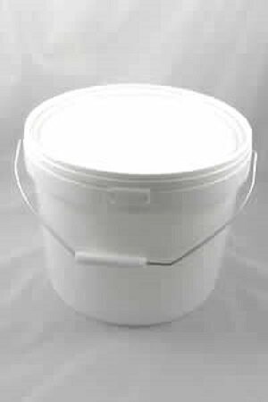 Round Pail and Lid, white, 20 litres