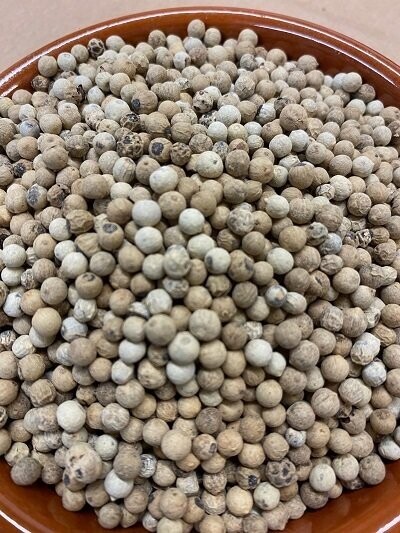 Peppercorns White Whole, from
