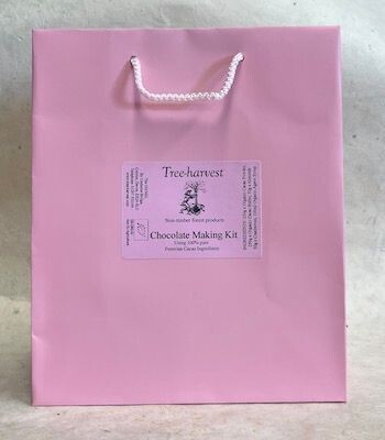 Chocolate Making Kit in Pink Gift Bag