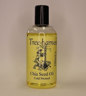Chia Cold-Pressed Carrier Oil, organic source from