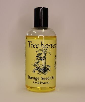 Borage Seed Cold-Pressed Carrier Oil, organic source from