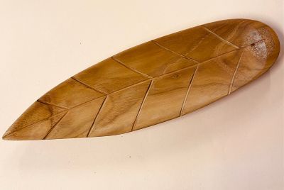 Wooden Leaf Incense Holder