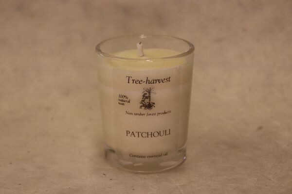 Pure Plant Wax Votive Candle - Patchouli & Cedarwood