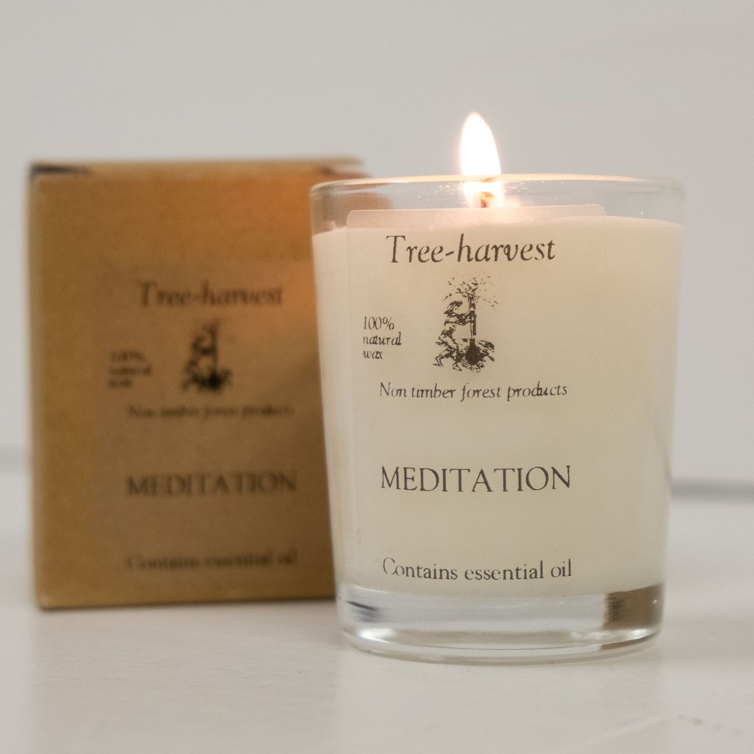 Pure Plant Wax Glass Pot Candle - Meditation Pure Plant Wax Glass Pot Candle - Meditation