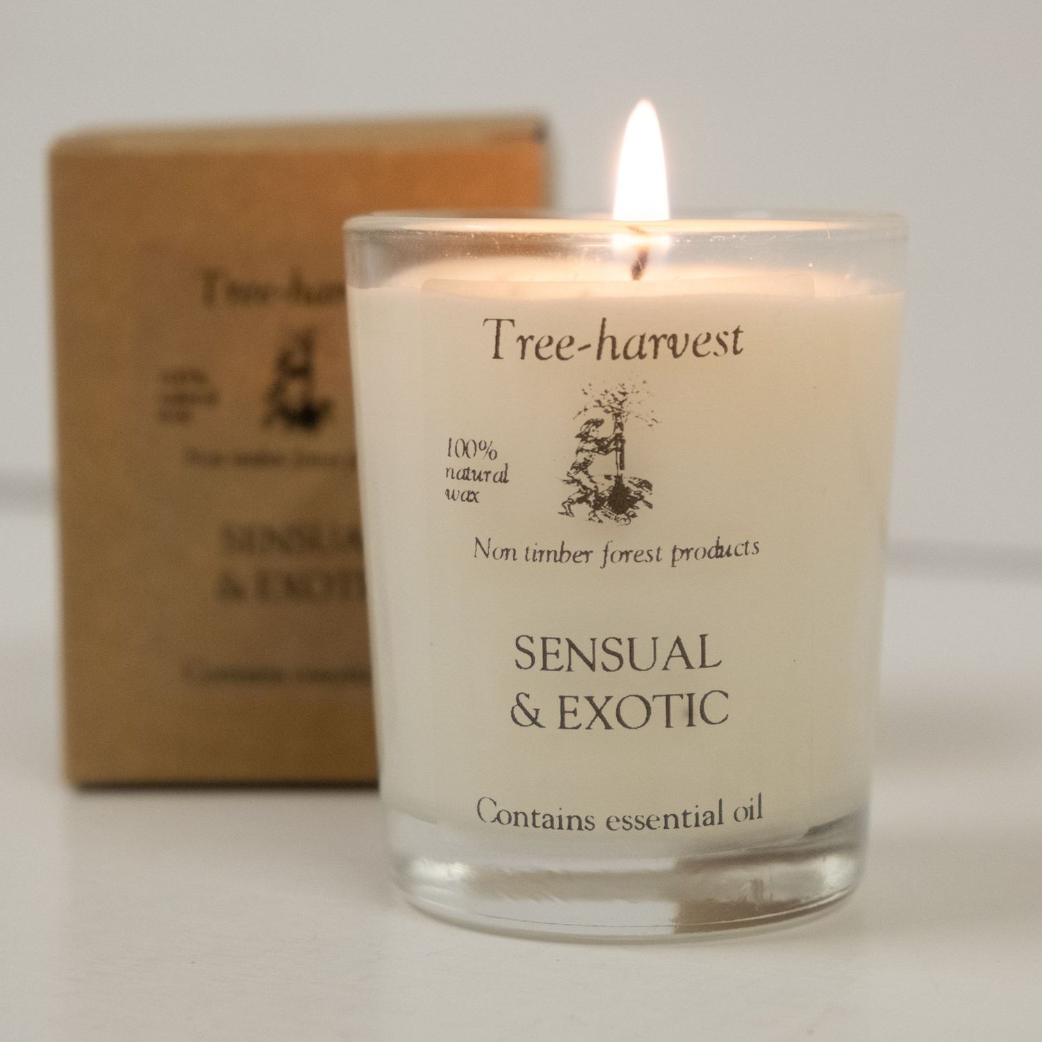 Pure Plant Wax Glass Pot Candle - Sensual & Exotic