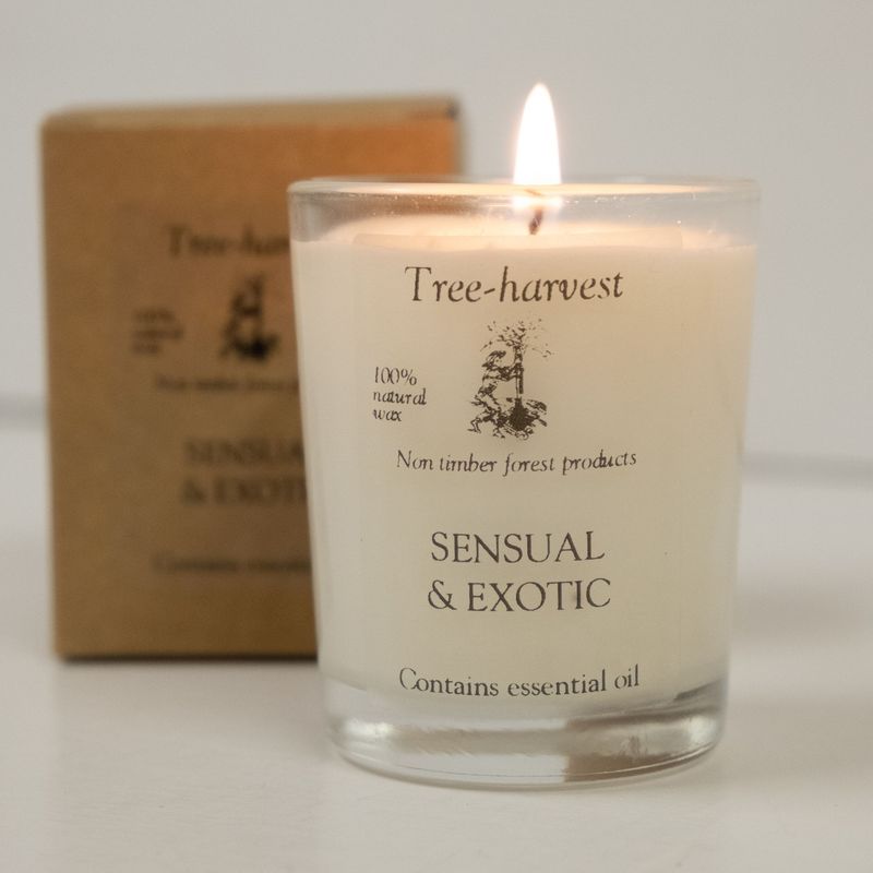 Pure Plant Wax Glass Pot Candle - Sensual & Exotic
