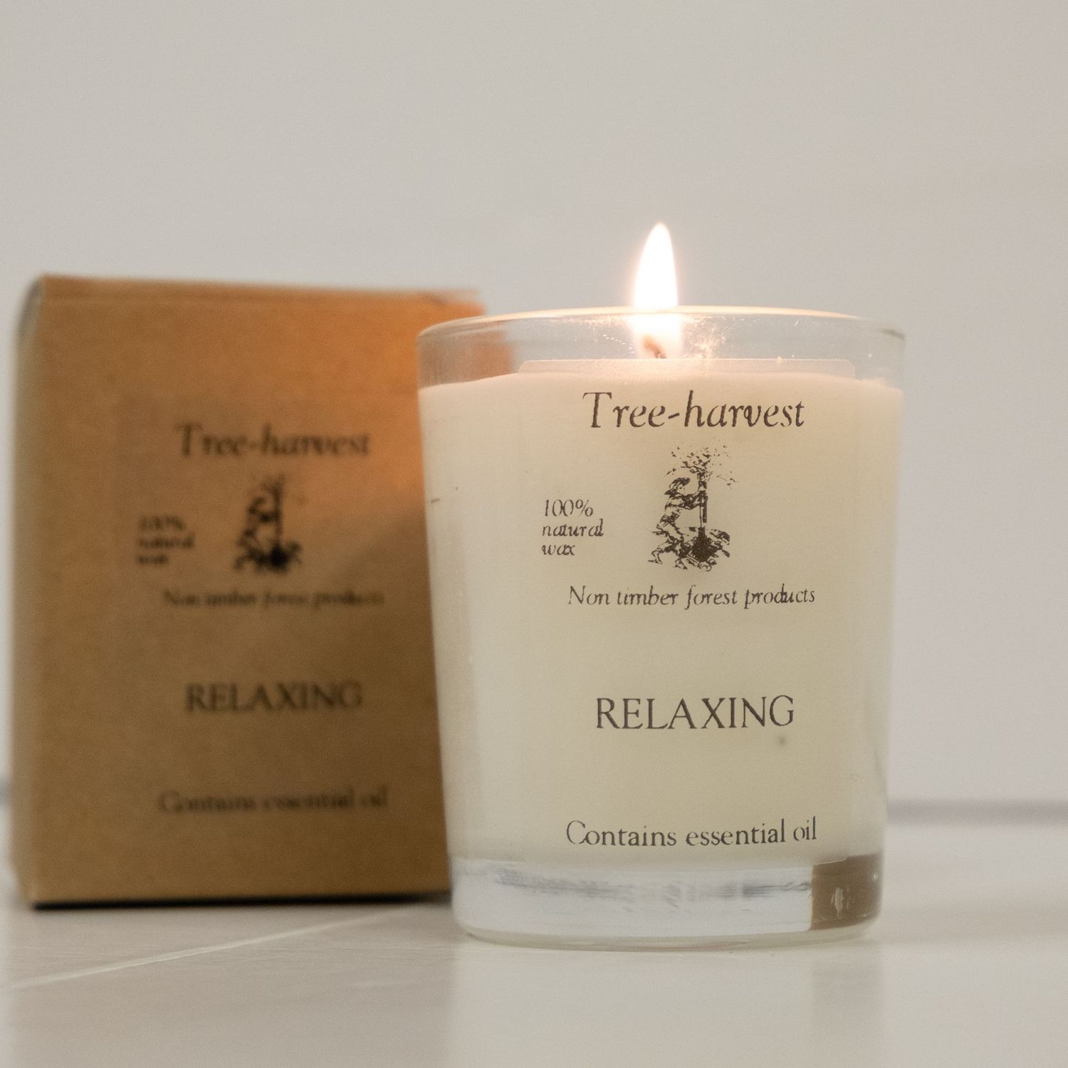 Pure Plant Wax Glass Pot Candle - Relaxing