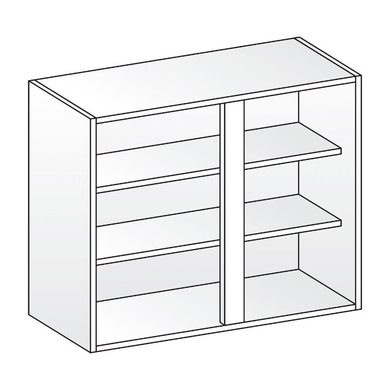 Double Kitchen Wall Cabinet Unit