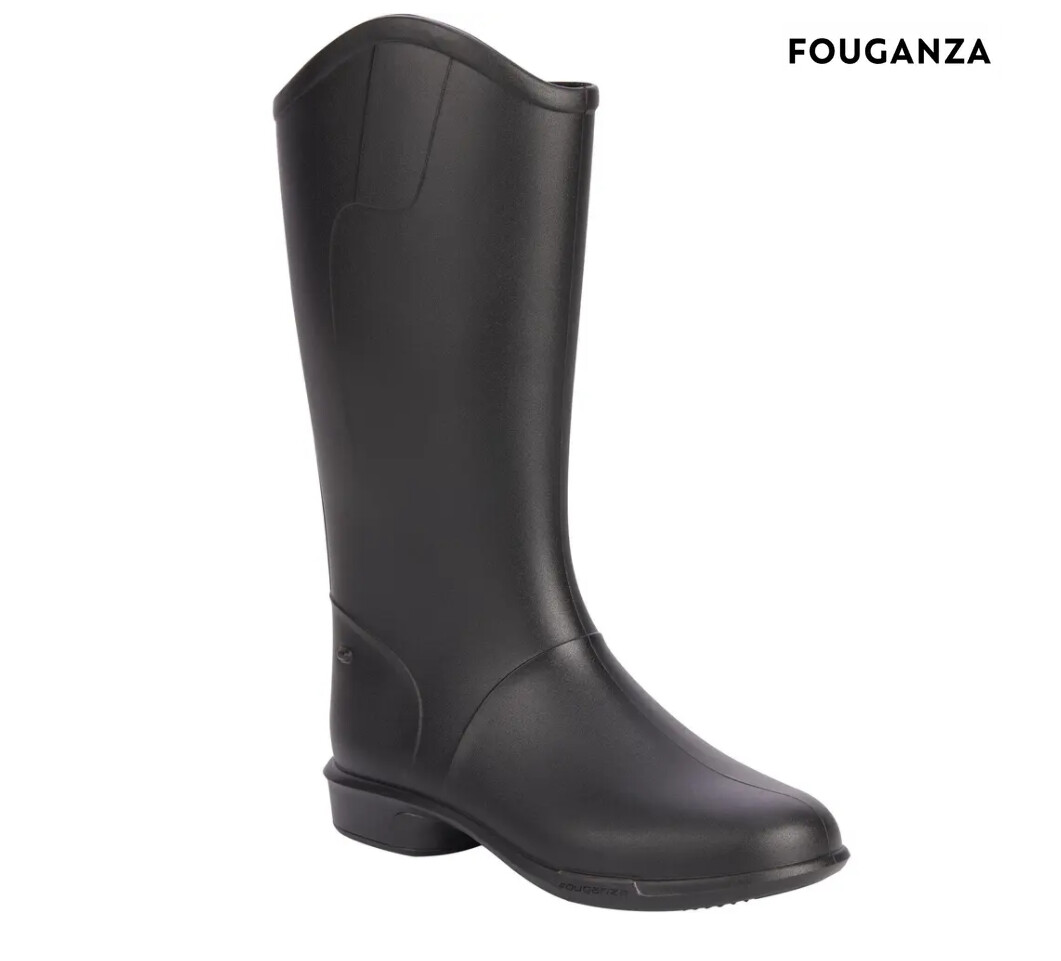 BOTTES ÉQUITATION ENFANT 100 NOIR, POINTURE: 26