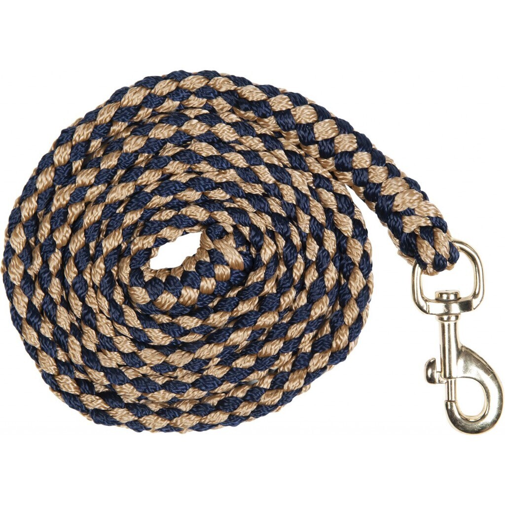 LONGE -Beagle- HKM, COULEUR: Beige/bleu foncé