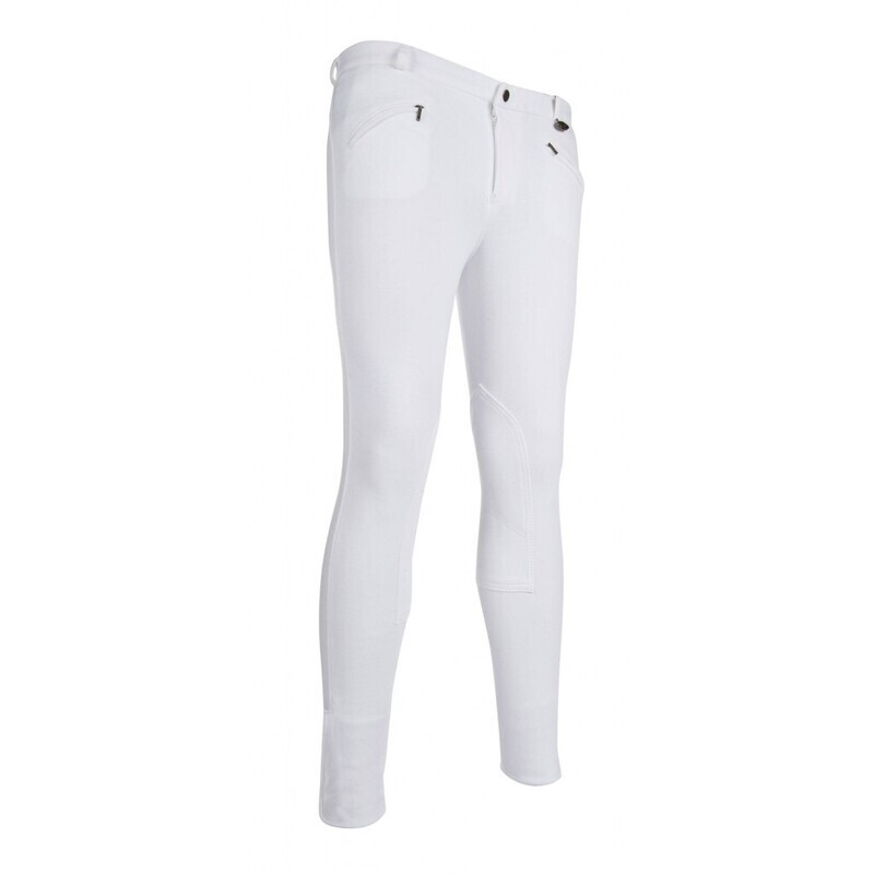 Pantaloni Uomo HKM Basic - Cavallo 33 Pollici, Elasticizzati, Tasca Posteriore Con Zip - Foto 9