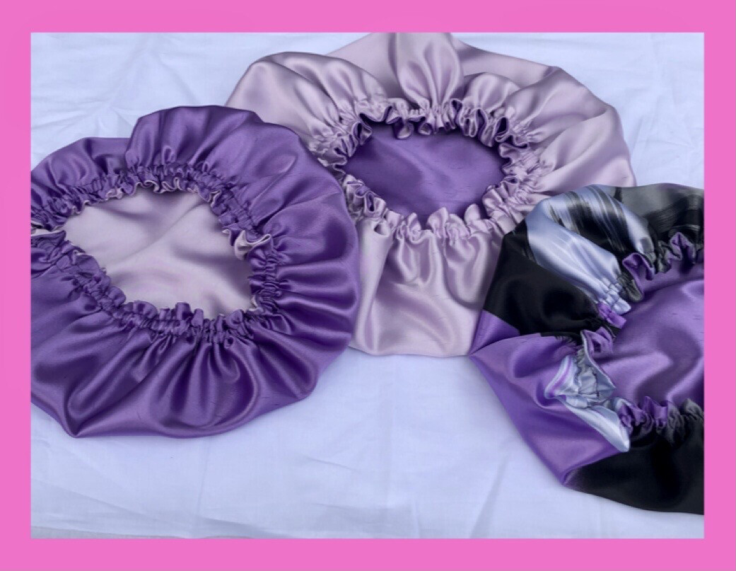 Satin Reversible Bonnets