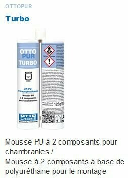 PU-45 mousse de polyuréthane 2 × 1 pour combler les lacunes