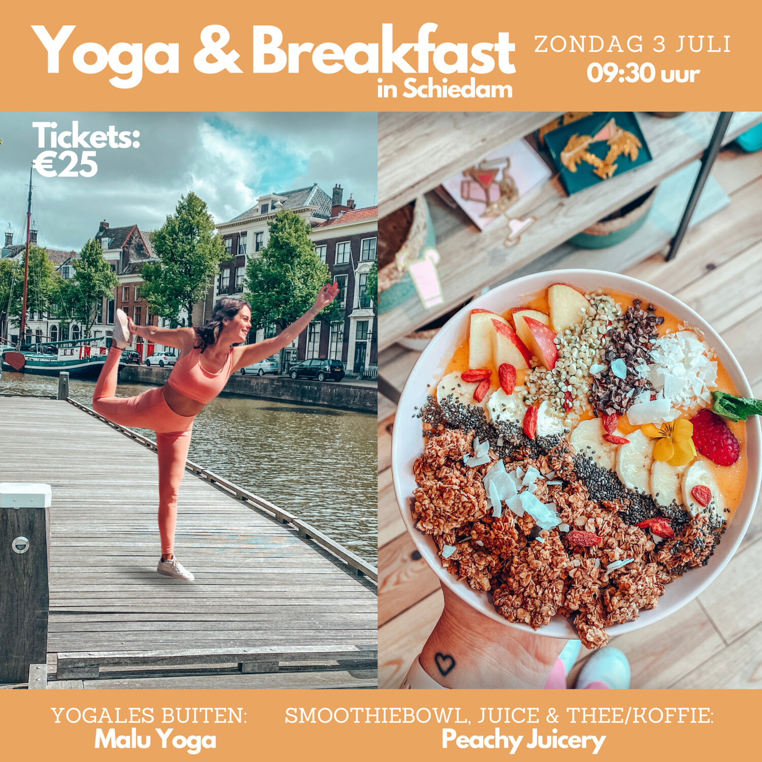 Yoga & Breakfast in Schiedam | 3 juli | 09:30 uur
